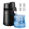 VEVOR Water Distiller, 6L 1.6 Gallon Larger Pure Water Purifier Filter For Home Table Countertop, 900W Plastic Distilled Maker, Stainless Steel Interior Drinking Machine to Make Clean Waters, Black