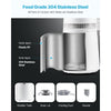 VEVOR Water Distiller, 6L 1.6 Gallon Larger Pure Water Purifier Filter For Home Table Countertop, 900W Plastic Distilled Maker, Stainless Steel Interior Drinking Machine to Make Clean Waters, White