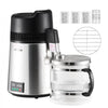 VEVOR Water Distiller, 6L 1.6 Gallon Larger Pure Water Purifier Filter For Home Table Countertop, 900W Glass Pot Distilled Maker, Stainless Steel Interior Drinking Machine to Make Clean Waters, Silver