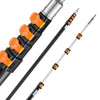 VEVOR Telescoping Pole, 7 to 30 FT Pole, Extension Multi-Purpose Pole, Sturdy Aluminum Alloy Paint Extendable Pole with Flip-Lock Design, Telescopic Pole for Painting, Dusting and Cleaning