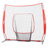 VEVOR 7x7 ft Baseball Softball Practice Net, Portable Baseball Training Net for Hitting Batting Catching Pitching, Backstop Baseball Equipment Training Aids with Carry Bag and Strike Zone