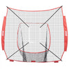 VEVOR 7x7 ft Baseball Softball Practice Net, Portable Baseball Training Net for Hitting Batting Catching Pitching, Backstop Baseball Equipment Training Aids with Strike Zone (Net Only)