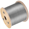 VEVOR 3/16 Inch 7x19 Stainless Steel Aircraft Cable Reel 500FT Stainless Steel Cable T304 Wire Rope Winch Cable Replacement (T304)