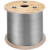 VEVOR 3/16 Inch 7x19 Stainless Steel Aircraft Cable Reel 500FT Stainless Steel Cable T304 Wire Rope Winch Cable Replacement (T304)