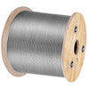 VEVOR 3/16 Inch 7x19 Stainless Steel Aircraft Cable Reel 500FT Stainless Steel Cable T304 Wire Rope Winch Cable Replacement (T304)