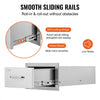 VEVOR 14x8.5 Inch Outdoor Kitchen Drawers Stainless Steel, Flush Mount Double Drawers,14W x 8.5H x 23D Inch, with Stainless Steel Handle, BBQ Drawers for Outdoor Kitchens or BBQ Island