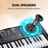 VEVOR 88 Key Digital Piano Keyboard, Semi Weighted Keys, Full Size Electric Keyboard Piano Set with Adjustable Stand Built-In Speakers Sustain Pedal Headphones, Bluetooth MIDI USB for Beginners
