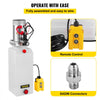 VEVOR Hydraulic Power Unit 8 Quart Hydraulic Pump Single Acting Hydraulic Pump for Dump Trailer Car Lifting 12V DC (Plastic, Single Acting Hydraulic Power Unit)