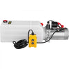 VEVOR Hydraulic Power Unit 8 Quart Hydraulic Pump Single Acting Hydraulic Pump for Dump Trailer Car Lifting 12V DC (Plastic, Single Acting Hydraulic Power Unit)