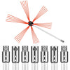 VEVOR Chimney Sweep Kit 26FT, Chimney Brush 315 Inch Chimney Brush Rod Kit 8 Rods with Nylon Flexible Rods .