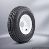 VEVOR 2-Pack Trailer Tire Rim Assembly 4.80-8 with 5 Lug on 4.5 in PCD, 6 Ply Load Range C Trailer Tire on 8" White Rims, 2.8 in Center Bore, Max Load 760LBS 90PSI for Utility/Boat/Camper Trailers