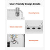 VEVOR Outdoor Electrical Box, ABS, Waterproof Electrical Junction Box with Thermostat and Fan, Mounting Plate, Cable Grommets, Ventilated Plastic Enclosure, 14.2 x 10.8 x 5.9 in, IP65 for Indoor/Outdoor