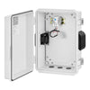 VEVOR Outdoor Electrical Box, ABS, Waterproof Electrical Junction Box with Thermostat and Fan, Mounting Plate, Cable Grommets, Ventilated Plastic Enclosure, 14.2 x 10.8 x 5.9 in, IP65 for Indoor/Outdoor