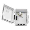 VEVOR Outdoor Electrical Box, ABS, Waterproof Electrical Junction Box with Thermostat and Fan, Mounting Plate, Cable Grommets, Ventilated Plastic Enclosure, 14.2 x 10.8 x 5.9 in, IP65 for Indoor/Outdoor