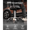 VEVOR Shop Stool with Backrest, Pneumatic Garage Seat/Work Stool with Wheels, 300 lbs Load, Adjustable Roller Creeper Seat, 360° Swivel Padded Workshop Stool, for Garage, Shop & Auto Repair, Black