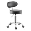 VEVOR Shop Stool with Backrest, Pneumatic Garage Seat/Work Stool with Wheels, 300 lbs Load, Adjustable Roller Creeper Seat, 360° Swivel Padded Workshop Stool, for Garage, Shop & Auto Repair, Black