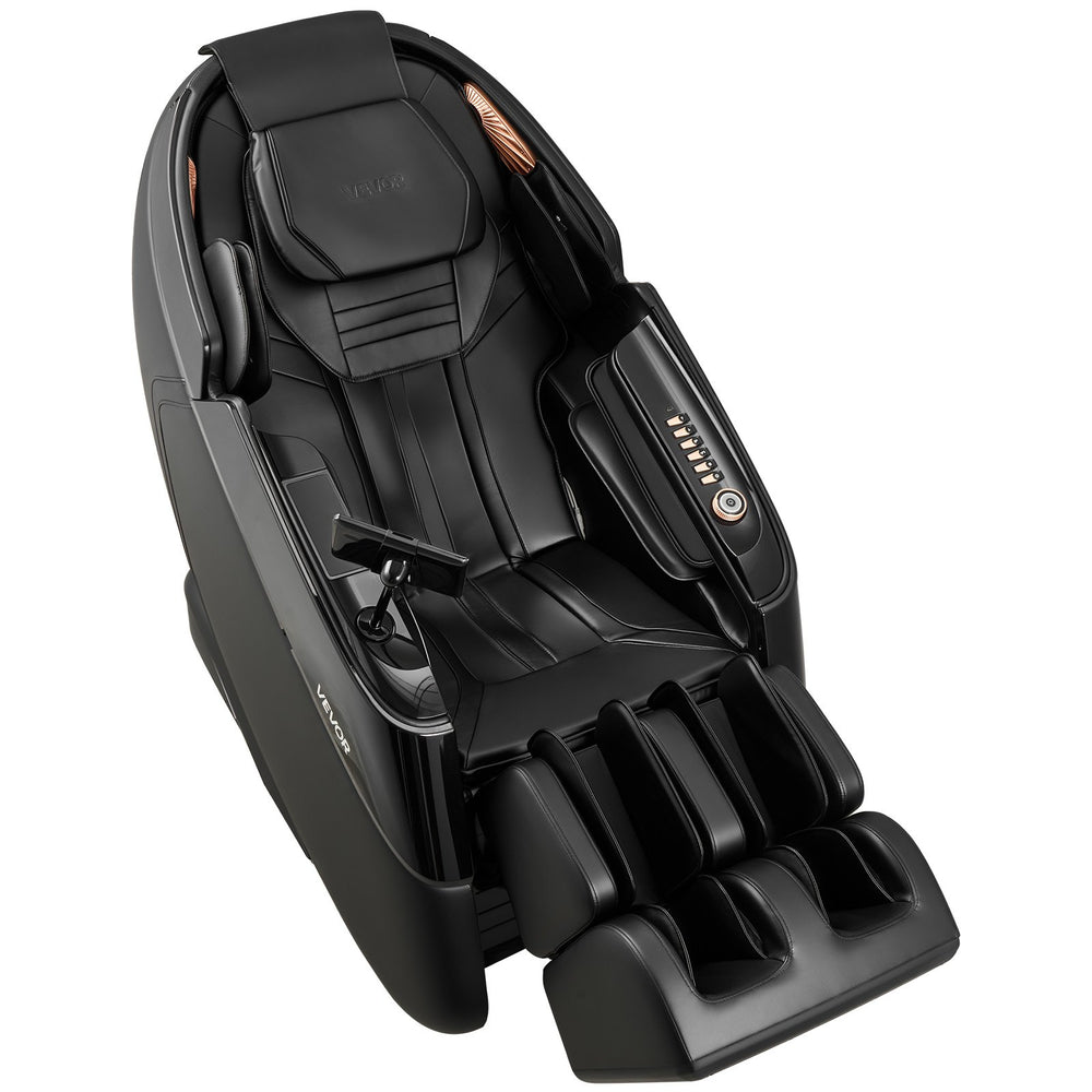 VEVOR Massage Chair, 4D Zero-Gravity Full Body Massage Chair with Extendable Footrest, Automatic Modes, Airbags, Waist & Leg Heating, Bluetooth Speaker, Touchscreen Control, for Home and Office Use