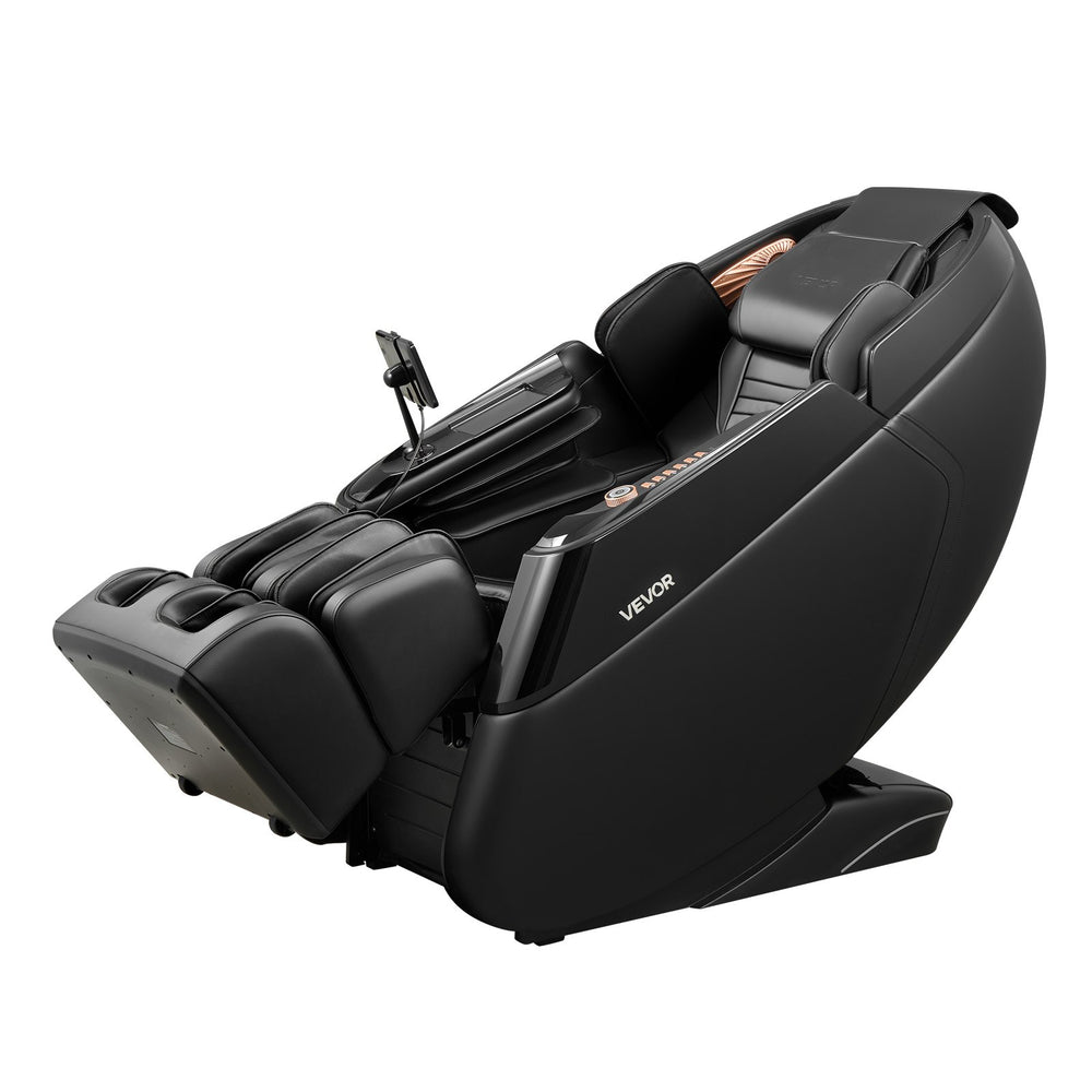 VEVOR Massage Chair, 4D Zero-Gravity Full Body Massage Chair with Extendable Footrest, Automatic Modes, Airbags, Waist & Leg Heating, Bluetooth Speaker, Touchscreen Control, for Home and Office Use