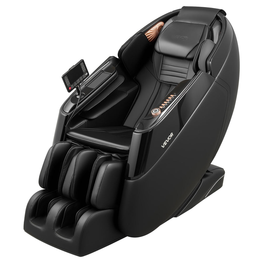 VEVOR Massage Chair, 4D Zero-Gravity Full Body Massage Chair with Extendable Footrest, Automatic Modes, Airbags, Waist & Leg Heating, Bluetooth Speaker, Touchscreen Control, for Home and Office Use