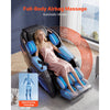 VEVOR Massage Chair, 3D Zero-Gravity Full Body Massage Chair with Extendable Footrest, Automatic Modes, Airbags, Waist & Leg Heating, Bluetooth Speaker, Touchscreen Control, for Home and Office Use