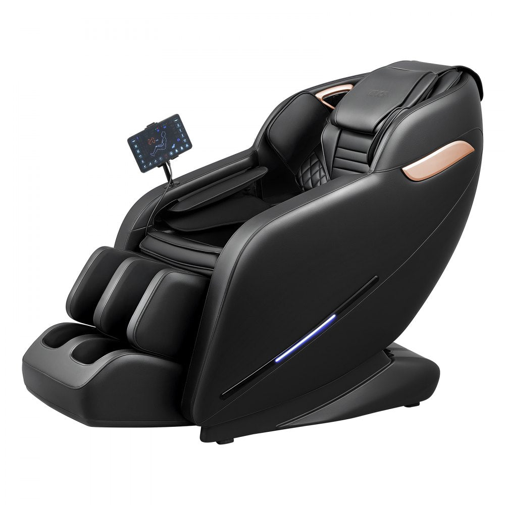 VEVOR Massage Chair, 3D Zero-Gravity Full Body Massage Chair with Extendable Footrest, Automatic Modes, Airbags, Waist & Leg Heating, Bluetooth Speaker, Touchscreen Control, for Home and Office Use