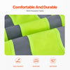 VEVOR Safety Vest, 10 Pockets Yellow Safety Vest, Hi Vis Zipper Front Safety Vest with Reflective Strips, High Visibility Work Construction Vest with Pockets and Walkie-Talkie Clip, for Men & Woman