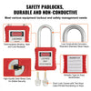 VEVOR Lockout Tagout Locks Set, 10 PCS Red Safety Lockout Padlocks, with 2 Keys Per Lock, OSHA Compliant Lockout Locks, Lock Out Tag Out Safety Padlocks for Electrical Lockout Tag Out Kits