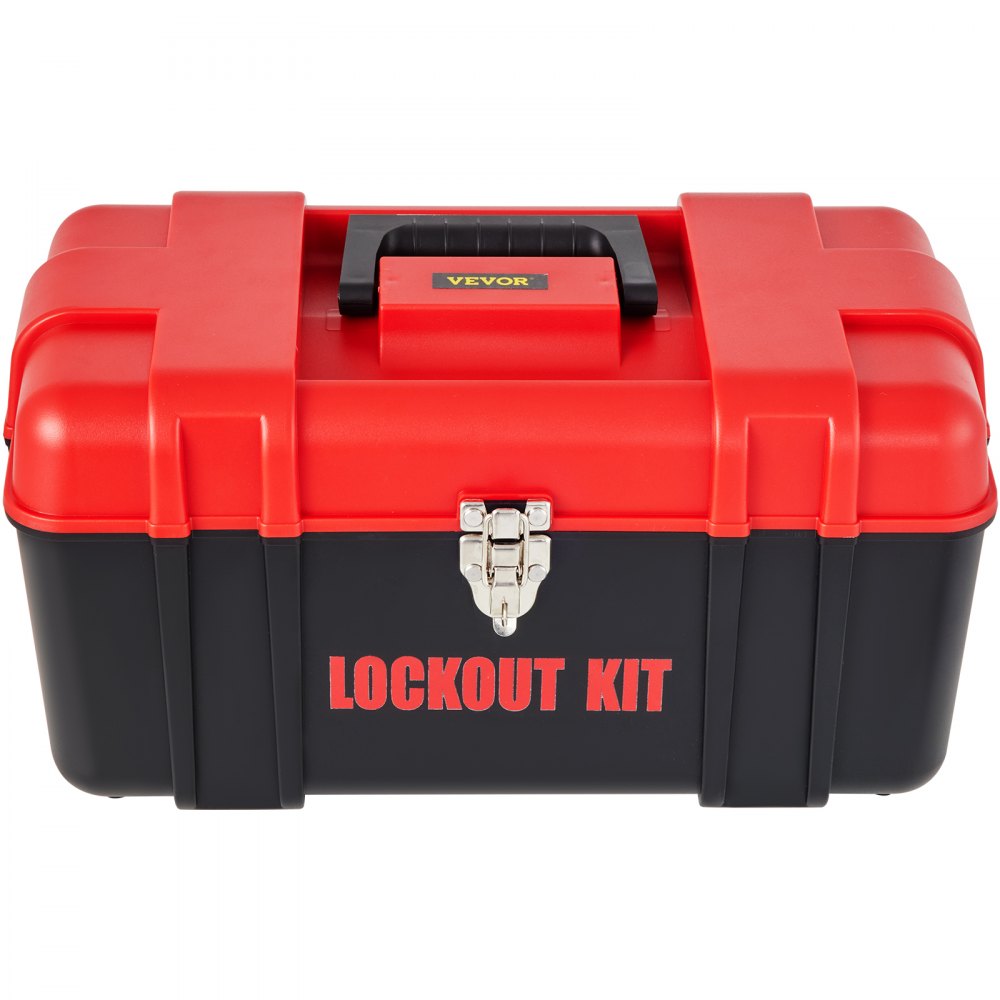 VEVOR 43 PCS Lockout Tagout Kits, Electrical Safety Loto Kit Includes Padlocks, 5 Kinds of Lockouts, Hasps, Tags & Ties, Box, Lockout Safety Tools for Electrical Risk Removal in Industrial, Machinery