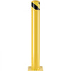 VEVOR Safety Bollard Safety Barrier Bollard 4-1/2" OD 36" Height Yellow Powder Coat Pipe Steel Safety Barrier with 4 Free Anchor Bolts for Traffic-Sensitive Area