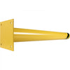 VEVOR Safety Bollard, 42 Inch Height Bollard Post, 4.5 Inch Diameter Steel Pipe Safety Bollard Post, Yellow Steel Bollard, Steel Safety Bollard with 8 Anchor Bolts, Perfect for Traffic-Sensitive Area