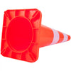 VEVOR Safety Cones, 12 x 28\" Traffic Cones, PVC Orange Construction Cones, 2 Reflective Collars Traffic Cones with Weighted Base and Hand-Held Ring Used for Traffic Control, Driveway Road Parking
