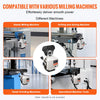 VEVOR X-Axis Power Feed for Milling Machine, 150 in-lb Torque, 0-200RPM Adjustable Rotate Speed 120V Power Table Feed Mill Feeder, for Bridgeport Some Knee Type Mills with a 5/8" End Shaft Diameter