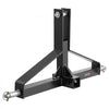 VEVOR 3 Point Trailer Hitch with 2 in Receiver, 3pt Quick Hitch Attachment for Category 1 Tractor, 3000lbs Capacity, Tow Drawbar Adapter, Compatible with Kubota, Mahindra, Ford, Yanmar, John Deere