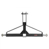 VEVOR 3 Point Trailer Hitch with 2 in Receiver, 3pt Quick Hitch Attachment for Category 1 Tractor, 3000lbs Capacity, Tow Drawbar Adapter, Compatible with Kubota, Mahindra, Ford, Yanmar, John Deere