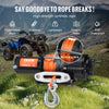 VEVOR Electric Winch, 4500 lb Line Pull Capacity, 12V DC ATV/UTV Winch with Φ1/4 in x 39 ft 12 Strands Synthetic Rope Aluminum Fairlead Wireless & Wired Remote Control, IP55 Waterproof for UTV ATV