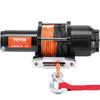 VEVOR Electric Winch, 4500 lb Line Pull Capacity, 12V DC ATV/UTV Winch with Φ1/4 in x 39 ft 12 Strands Synthetic Rope Aluminum Fairlead Wireless & Wired Remote Control, IP55 Waterproof for UTV ATV