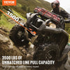 VEVOR Electric Winch, 3500 lb Line Pull Capacity, 12V DC ATV/UTV Winch with Φ3/16 in x 39 ft 12 Strands Synthetic Rope Aluminum Fairlead Wired Remote Control, IP55 Waterproof for Towing UTV ATV Boat