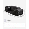 VEVOR ATV Rear Storage Bag, 50L ATV Rear Cargo Bag with Sponge Seat Cushion & Bottle Holder, 600D Oxford Cloth Rear Seat Gear Bag Fit Most ATVs with Rear Rack, Compatible with ATV, UTV, Can-Am Vehicle