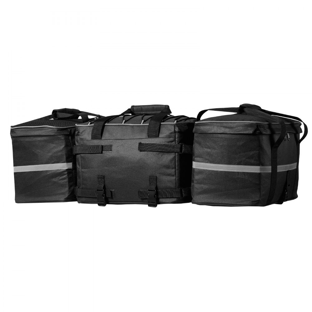 VEVOR ATV Rear Storage Bag, 54L ATV Rear Cargo Bag with 16L Cooler Insulated Bag, 600D Oxford Cloth Storage Rear Rack Seat Bag Fit Most ATVs with Rear Rack, Compatible with ATV, UTV, Can-Am Vehicles