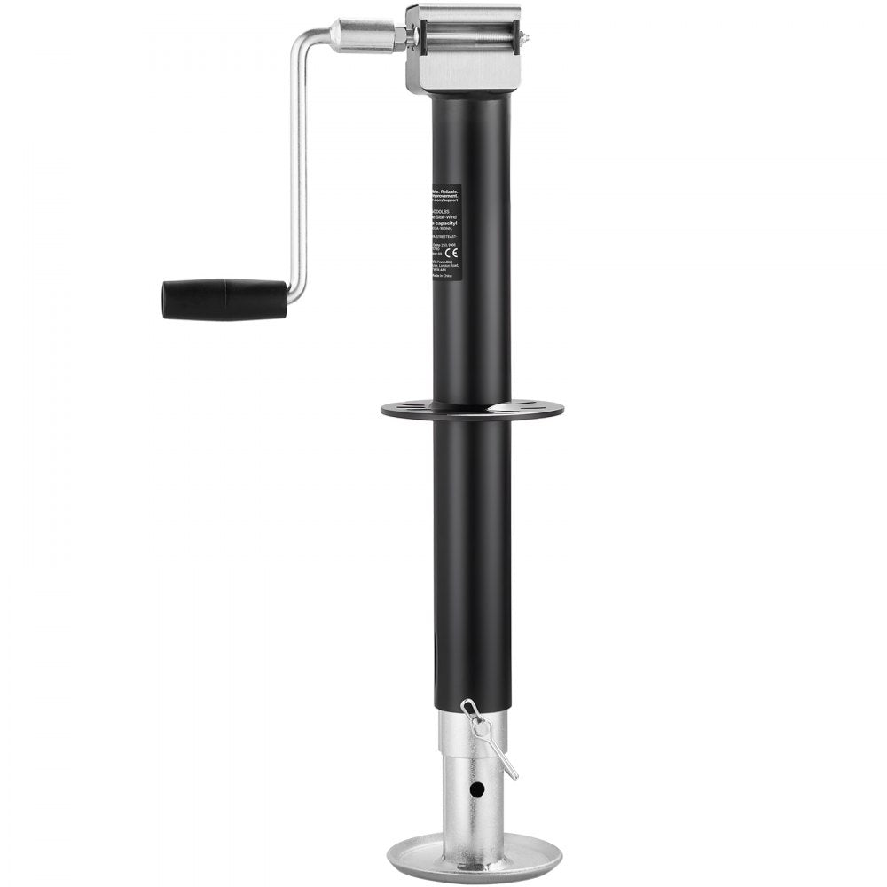 VEVOR 5000 lbs A-Frame Trailer Jack, 15-Inch Vertical Travel, Trailer Lift Jack with Adjustable 7-Level Drop Leg & Drill Socket, Cordless Drill Compatible, Suitable for RV, Utility, Yacht Trailers