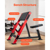 VEVOR Preacher Curl Bench, Strength Training Benches, Max load 660 LBS Home Gym Fitness Equipment, Seated Arm Isolated Barbell Dumbbell Bicep Station, Adjustable Weight Bench with Bar Holders
