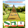 VEVOR Swing Set for Backyard, 40 in Saucer Swing Seat with Heavy Duty A-Frame Metal Stand, 440 lbs Load Capacity, Reinforced with Spiral Ground Anchors, Swingset Outdoor for Kids, Green and Colorful