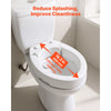 VEVOR Raised Toilet Seat, 300 lbs Load Capacity, 3.5-Inch Lift Height, Commode Elevated Toilet Seat Riser with Enlarged Opening for Seniors, Elderly, Handicap, Disabled, Adults, Fits Elongated Bowl