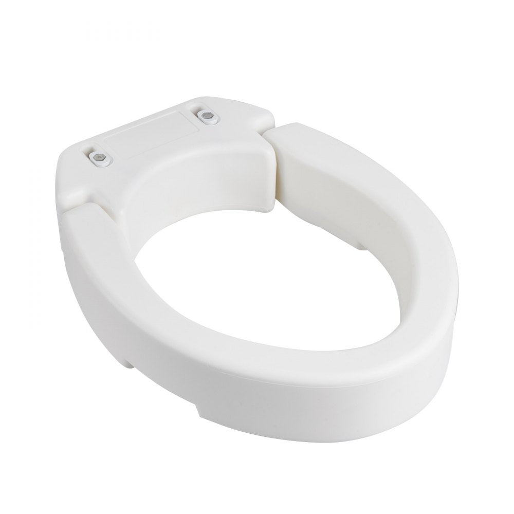 VEVOR Raised Toilet Seat, 300 lbs Load Capacity, 3.5-Inch Lift Height, Commode Elevated Toilet Seat Riser with Enlarged Opening for Seniors, Elderly, Handicap, Disabled, Adults, Fits Elongated Bowl
