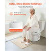VEVOR Raised Toilet Seat, 300 lbs Load Capacity, 3.5-Inch Lift Height, Commode Elevated Toilet Seat Riser with Enlarged Opening for Seniors, Elderly, Handicap, Disabled, and Adults, Fits Round Bowl