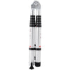 VEVOR Telescoping Ladder, 12.5FT A-Shape Aluminum Extension Ladder Lightweight, Multi-button Retraction Collapsible Ladder, 375 LBS Capacity w/ Stabilizer Bar, Multi-Purpose Ladders for RV, Camper
