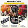 Bestauto Fuel Vacuum Carburetor Synchronize Tool Kit Fuel Vacuum Carburetor Synchronizer carb sync Gauge Set with Rubber Hose