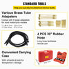 Bestauto Fuel Vacuum Carburetor Synchronize Tool Kit Fuel Vacuum Carburetor Synchronizer carb sync Gauge Set with Rubber Hose