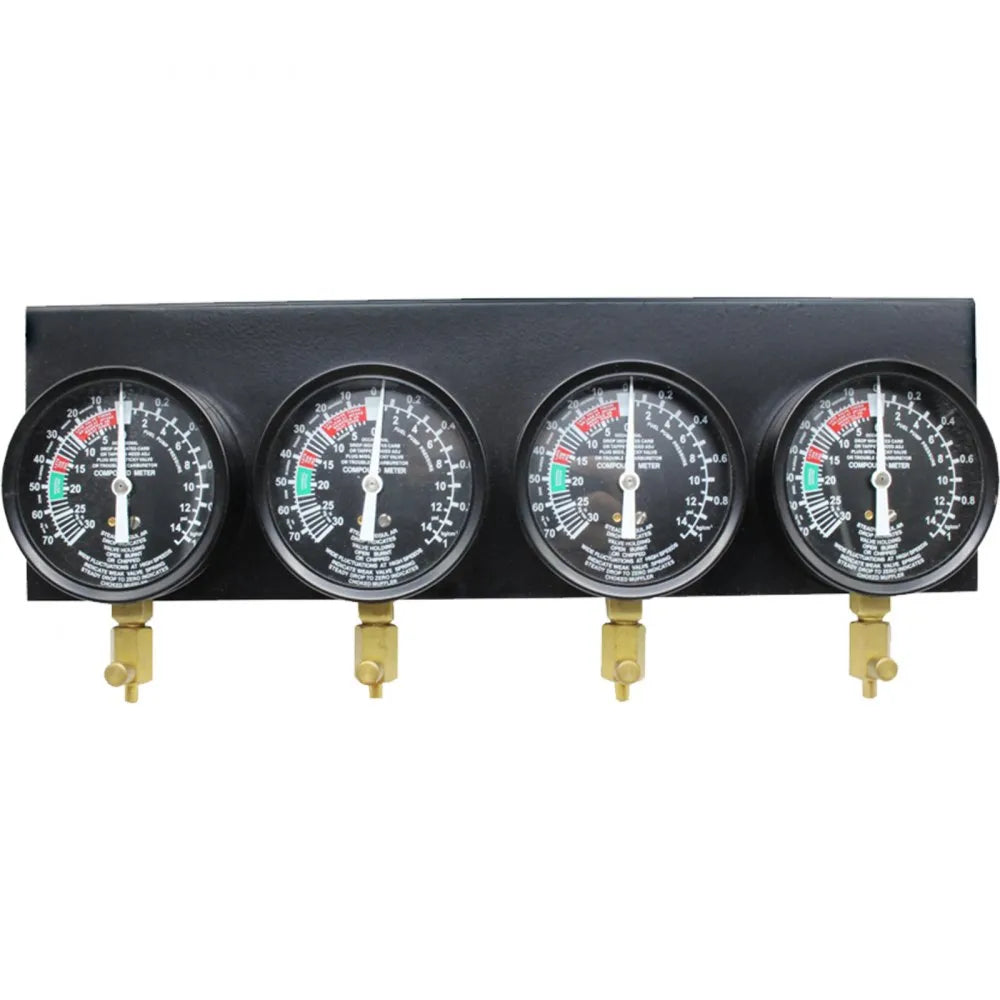 Bestauto Fuel Vacuum Carburetor Synchronize Tool Kit Fuel Vacuum Carburetor Synchronizer carb sync Gauge Set with Rubber Hose