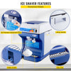 VEVOR 110V Electric Shaved Ice Machine 250W Snow Cone Maker Tabletop with Adjustable Ice Texture, Ice Shaving Machine 265LBs/hr for Home and Commerical Use